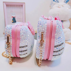 Bling Hello Kitty Puffer Crossbody Bag
