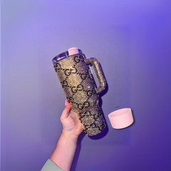 CUSTOM Bling 30/40 oz Tumbler With Free Tumbler Base Cover