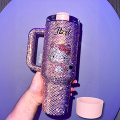 CUSTOM Bling 30/40 oz Tumbler With Free Tumbler Base Cover