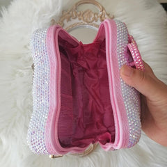 Bling Hello Kitty Puffer Crossbody Bag