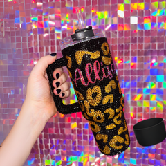 CUSTOM Bling 30/40 oz Tumbler With Free Tumbler Base Cover