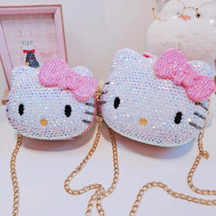 Bling Hello Kitty Puffer Crossbody Bag