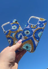 Bling Off Evil Eye Crystal Phone Case