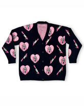 Pink Heart Ghostface Cardigan