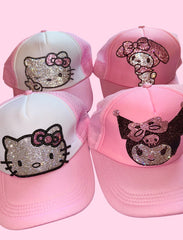 Cute Cartoon Style Rhinestone Bling Hat