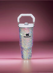 Custom Top Handle Bling 30 oz Tumbler