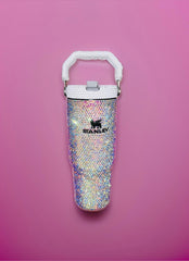 Custom Top Handle Bling 30 oz Tumbler