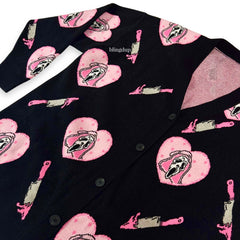 Pink Heart Ghostface Cardigan