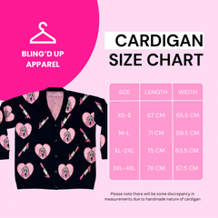 Pink Heart Ghostface Cardigan