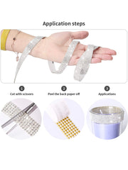 Crystal Rhinestone Self Adhesive Strips