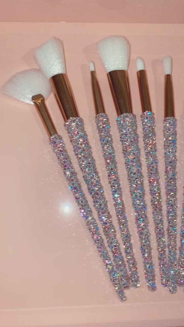 Crystal Makeup Brush Set