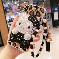 Cheetah Bling Hello Kitty Case