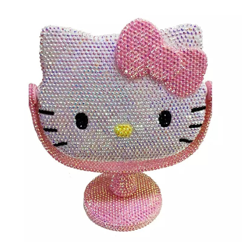 Crystalized Hello Kitty Mirror Stand - Jelly Stone