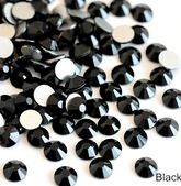 JET BLACK FlatBack Stones