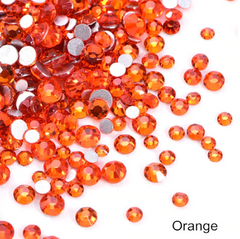 ORANGE FlatBack Stones