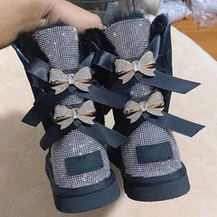 Bling Bow Boots