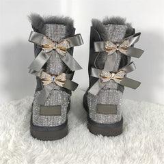 Bling Bow Boots