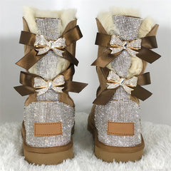Bling Bow Boots