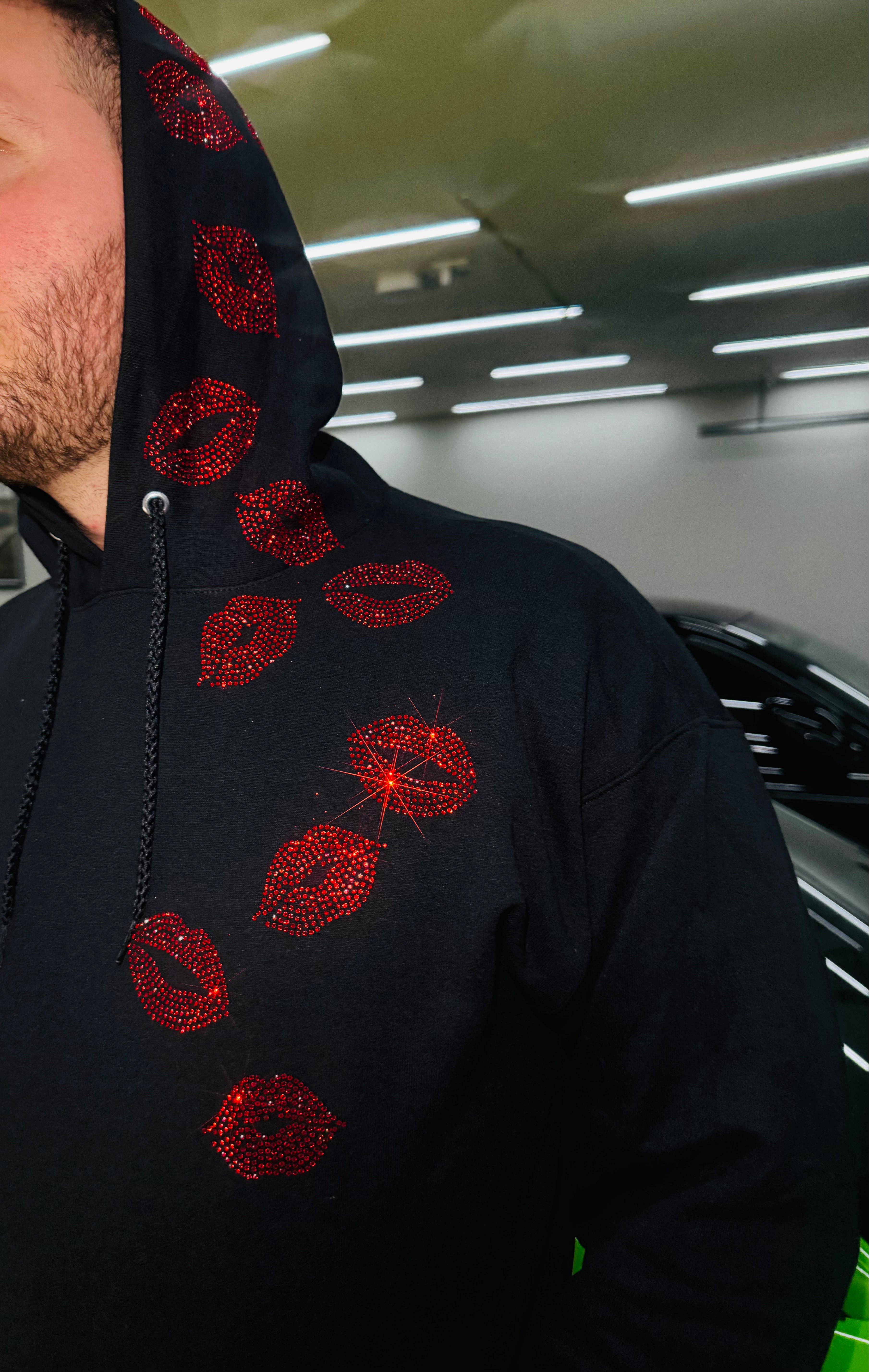 Lover Boy Rhinestone Hoodie