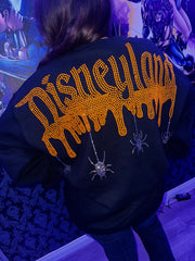 Bling Spooky Spiders Disneyland Crewneck