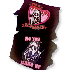 No You Hang Up & I'm A Screamer Ghostface Tops