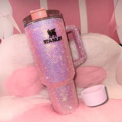 CUSTOM Bling 30/40 oz Tumbler With Free Tumbler Base Cover