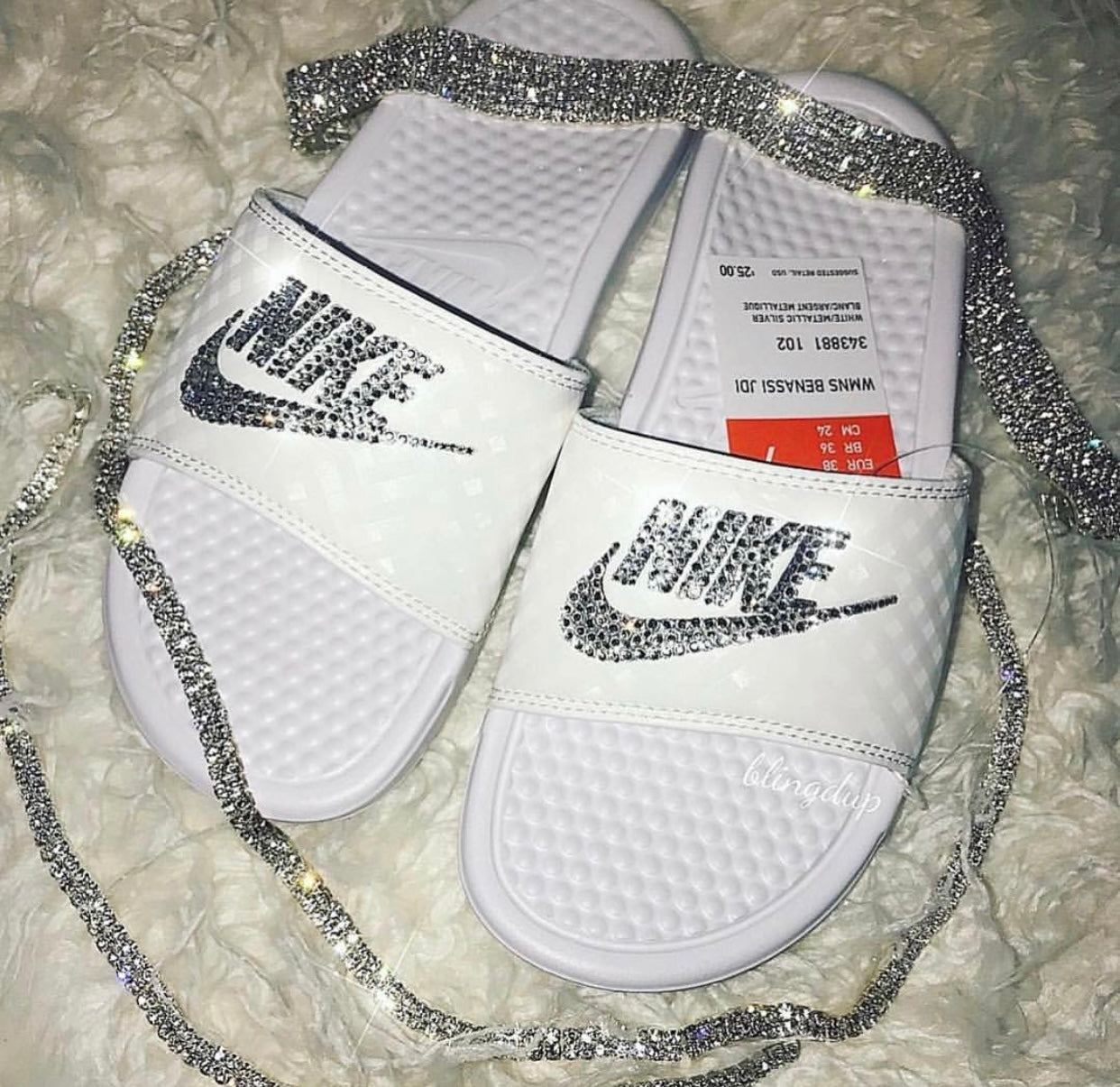 Bling Sparkle Rhinestone Slides Sandals