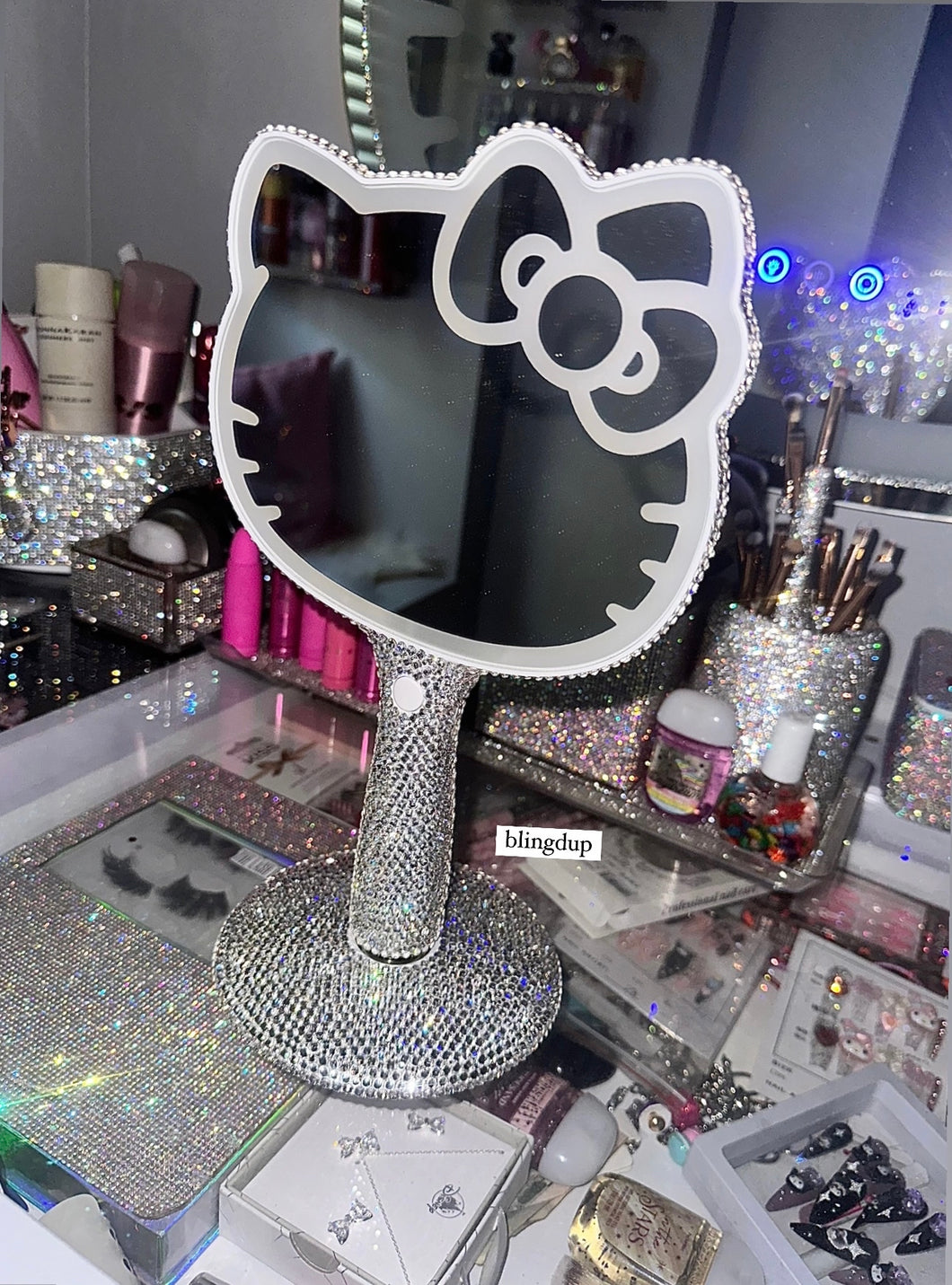 Crystal Hello Kitty LED Vanity Mirror