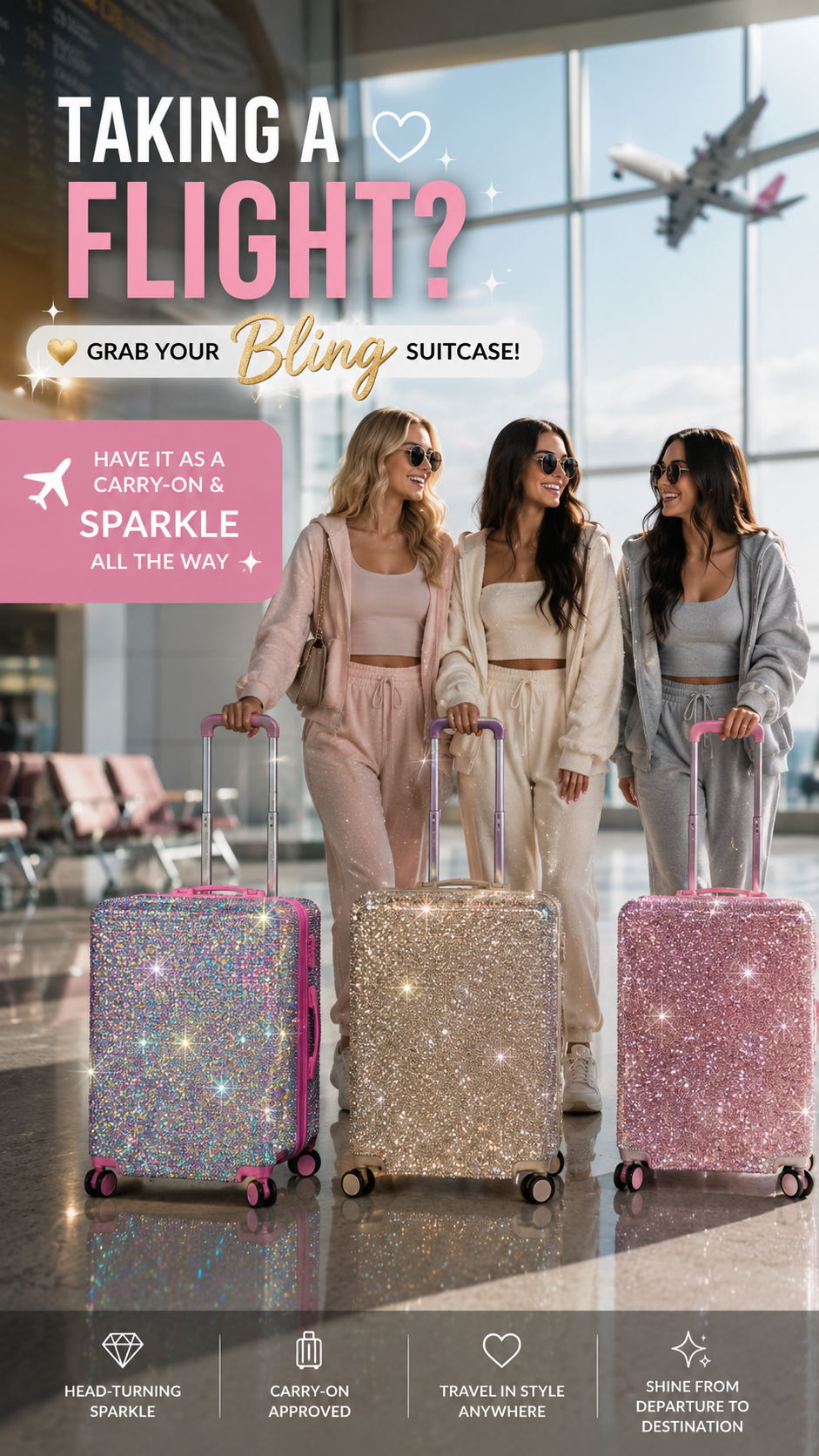 Crystal Bling Suitcase