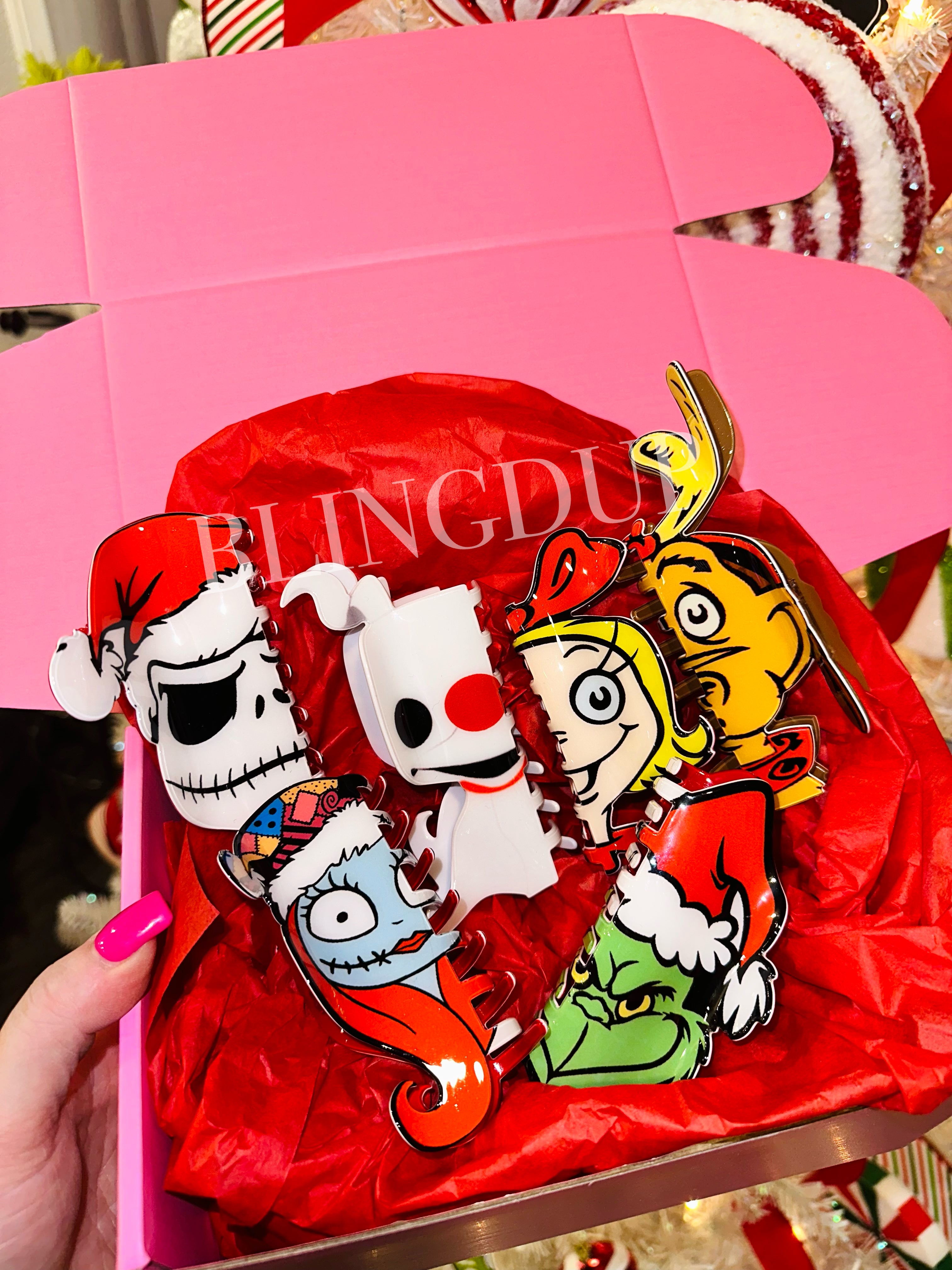 MEGA HOLIDAY HAIR CLIP BUNDLE PACK OF 6