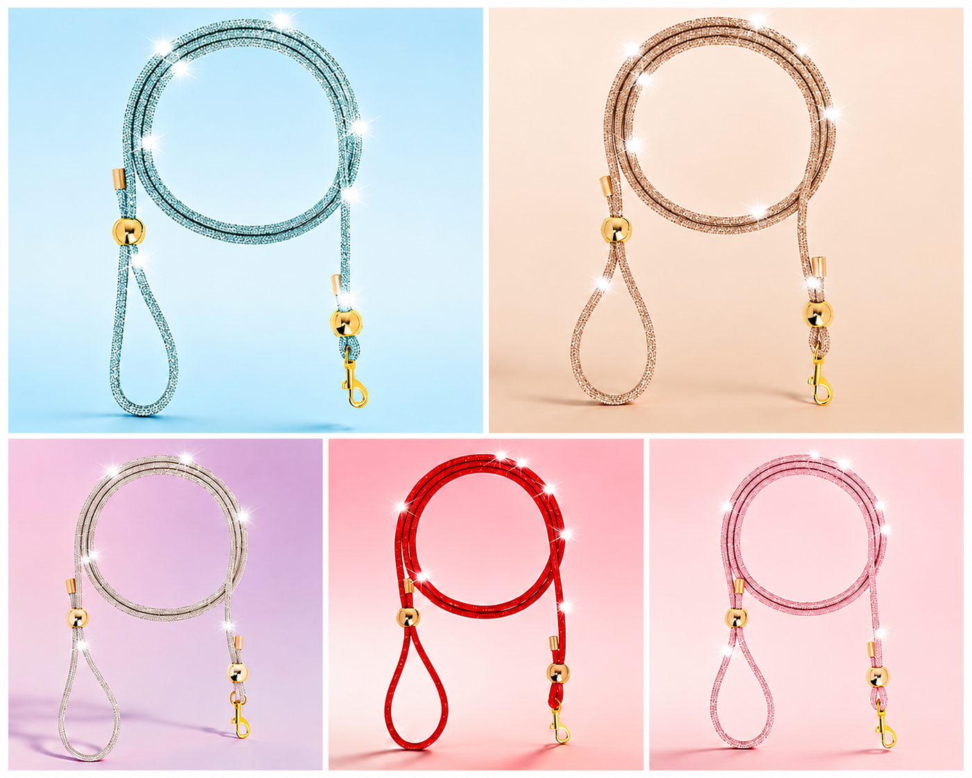 Luxury Rhinestone Bling Pet Leash