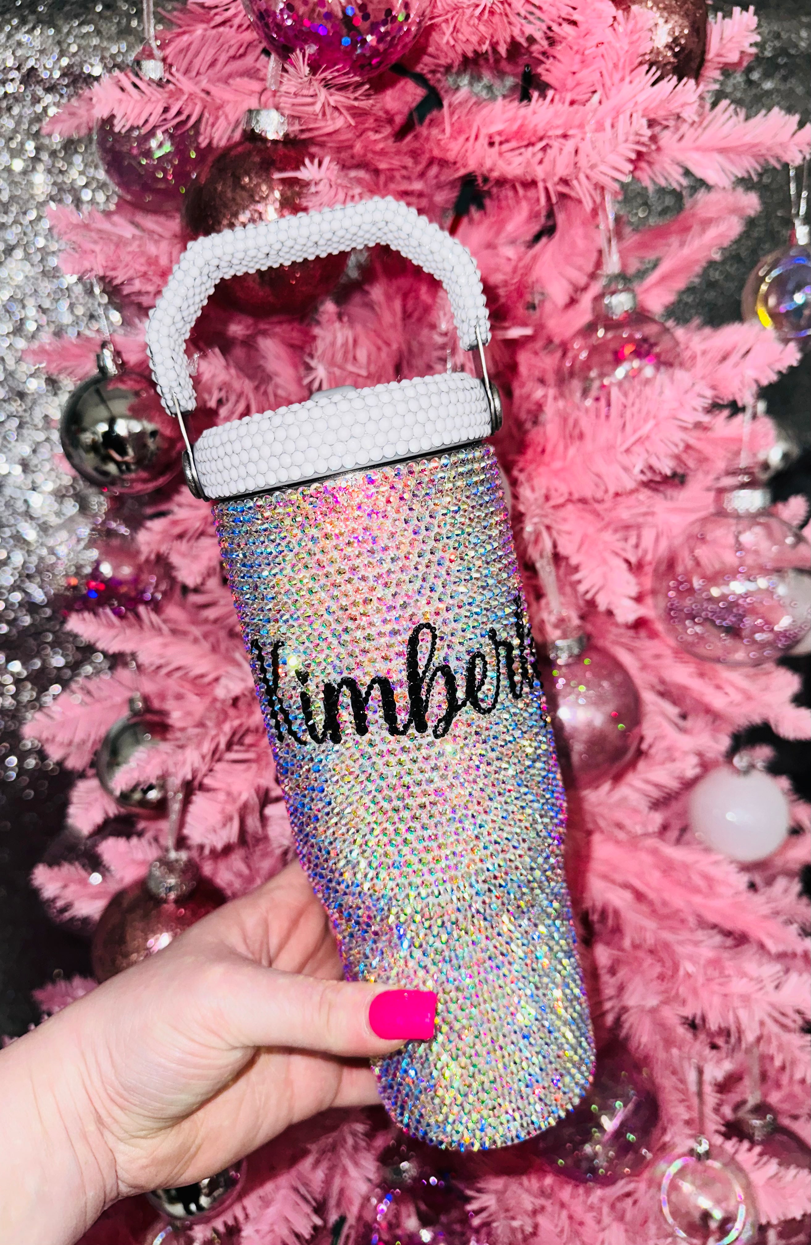 Custom Top Handle Bling 30 oz Tumbler  Bling'd Up