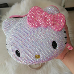 Bling Hello Kitty Puffer Crossbody Bag