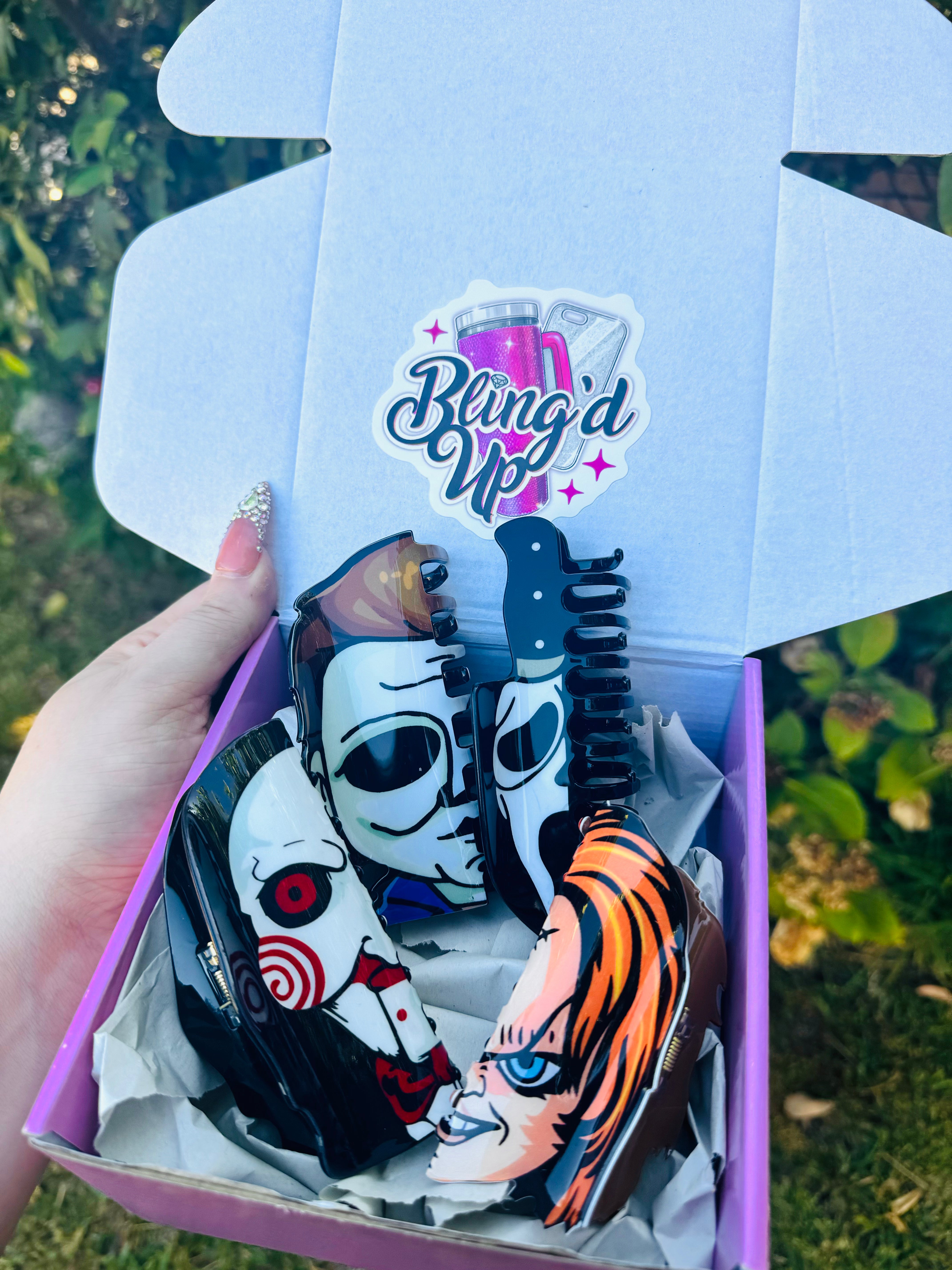 Horror Friends Hair Clips 4 BUNDLE PACK