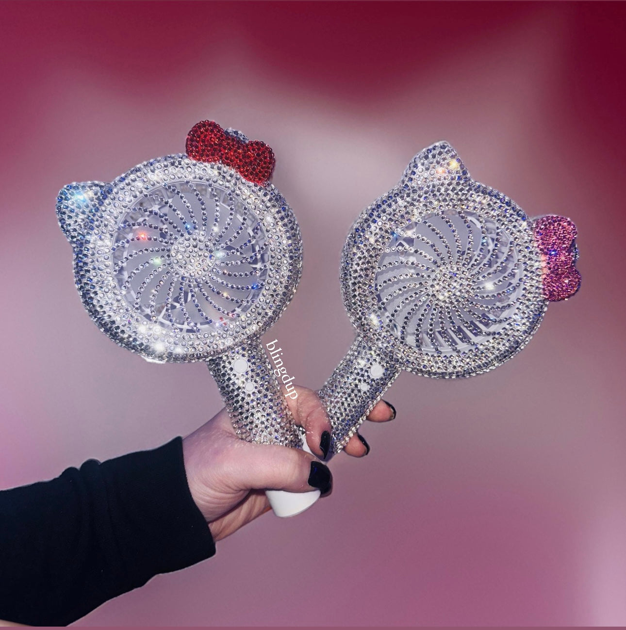 Hello Kitty Rave Fan Bling Hello Kitty Fans – Bling'd Up