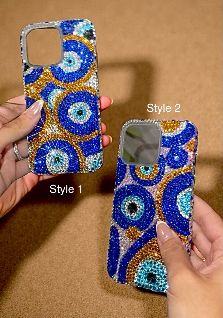 Bling Off Evil Eye Crystal Phone Case – Bling'd Up