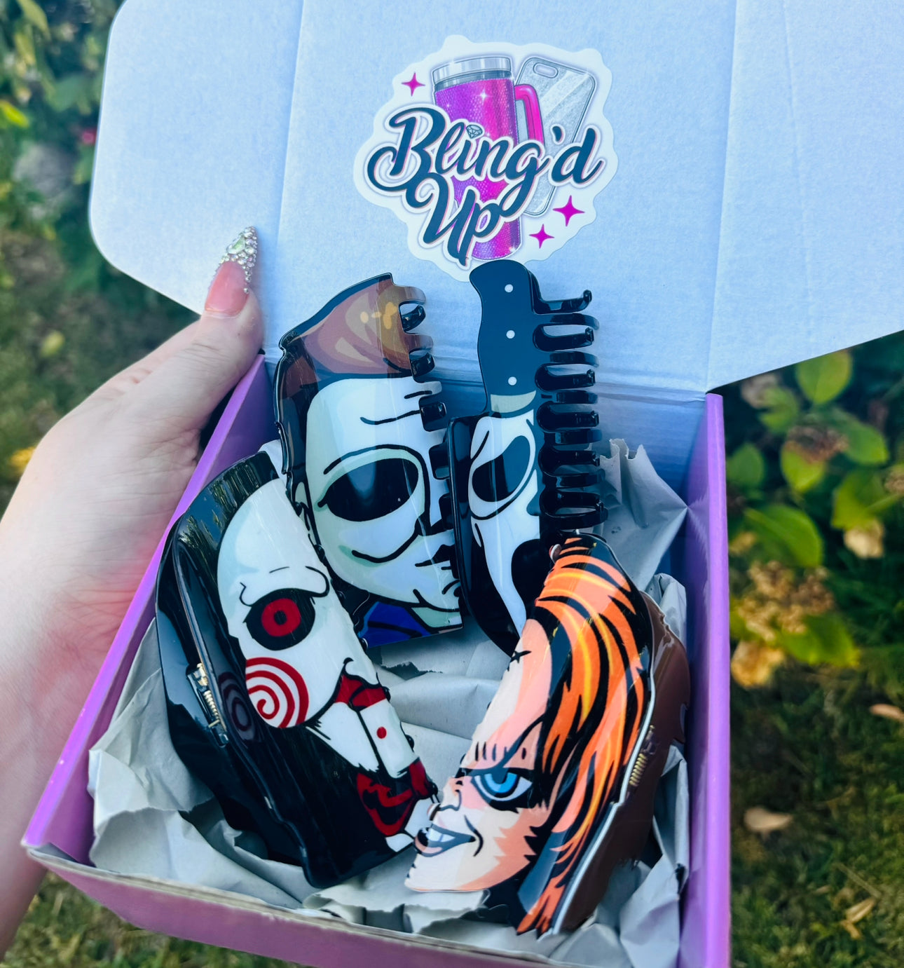 Horror Friends Hair Clips 4 BUNDLE PACK