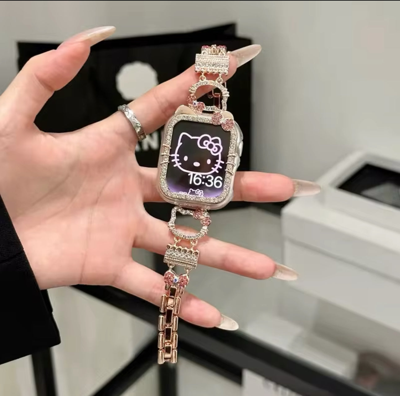 Hello Kitty Bitcoin Bling Hello Kitty Apple Watch Cover and Strap – Bling'd Up