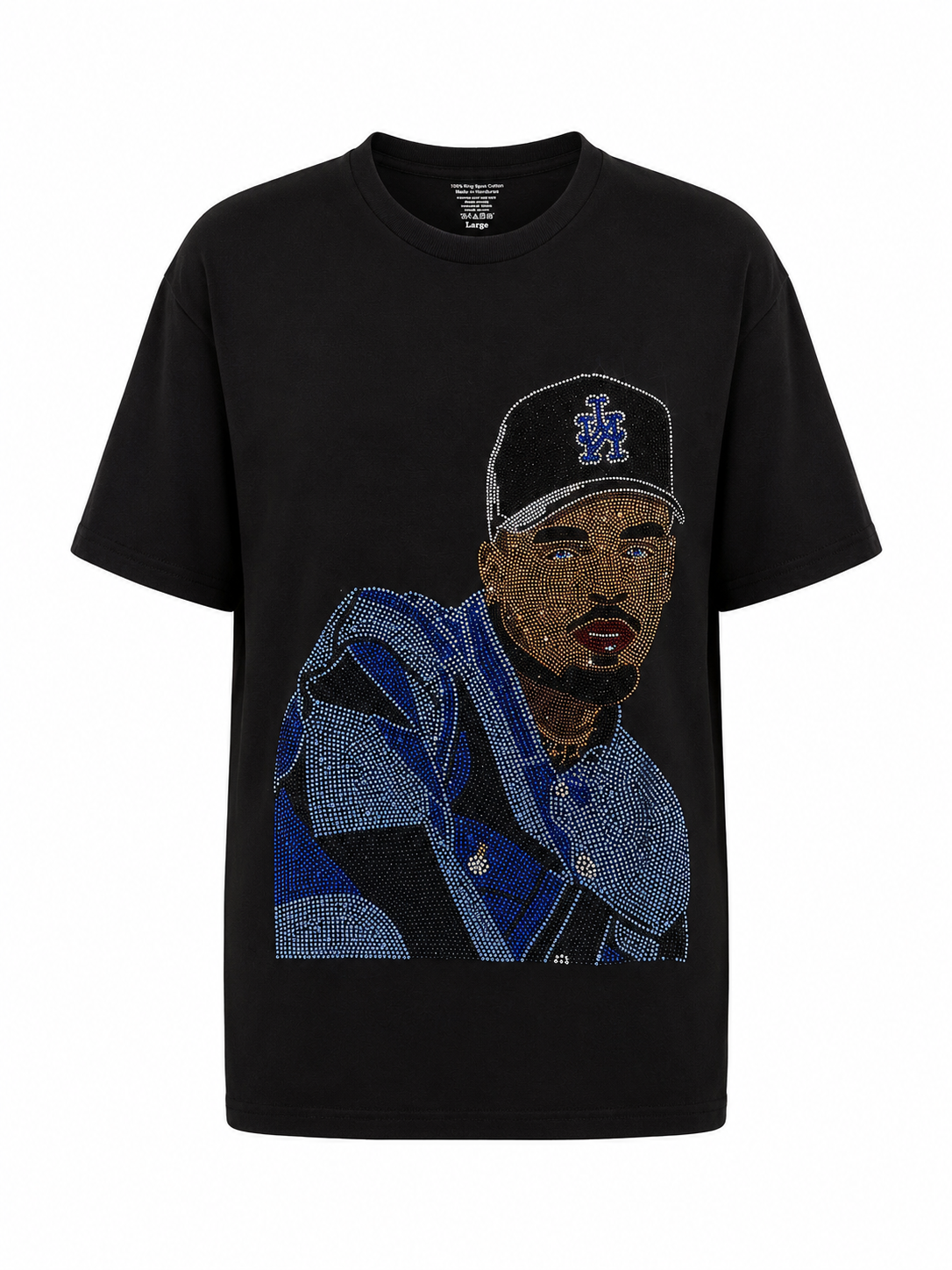 Bling Rhinestone Chris Brown T-Shirt