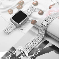Ice Link Crystal Apple Watch Band + Case