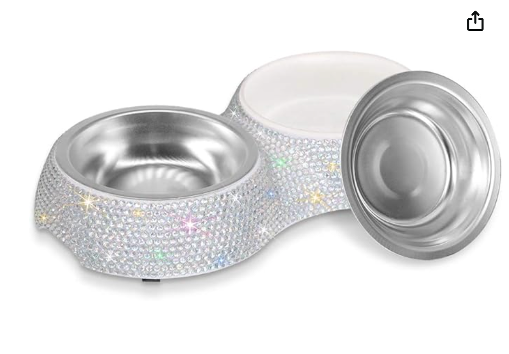 Crystal Bling Pet Bowl