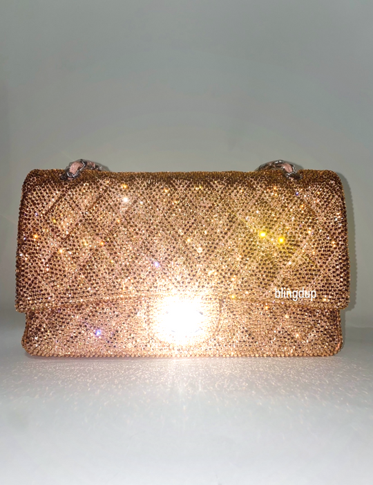 Crystalized Quilted Purse
