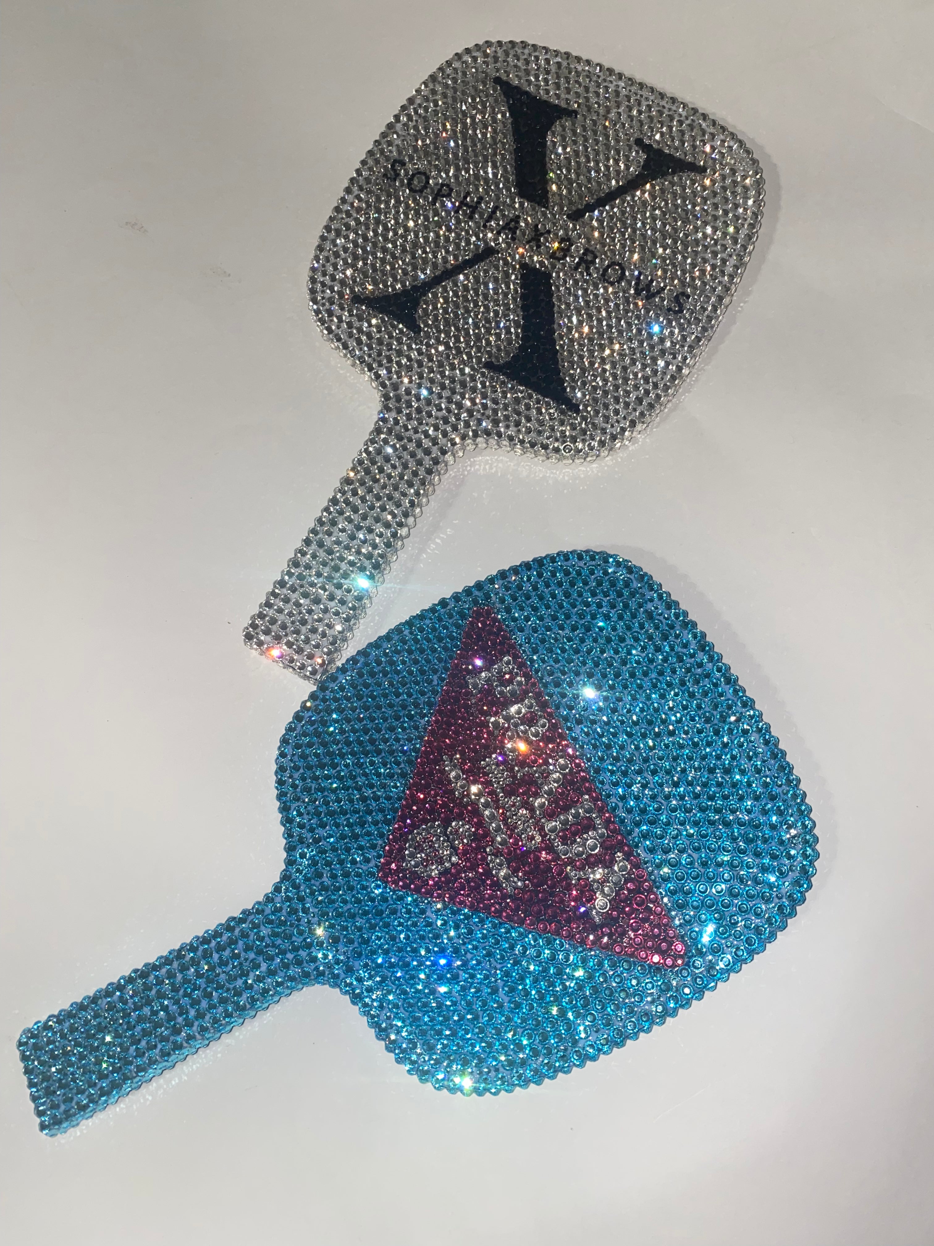 Crystal Handheld Custom Mirror – Bling