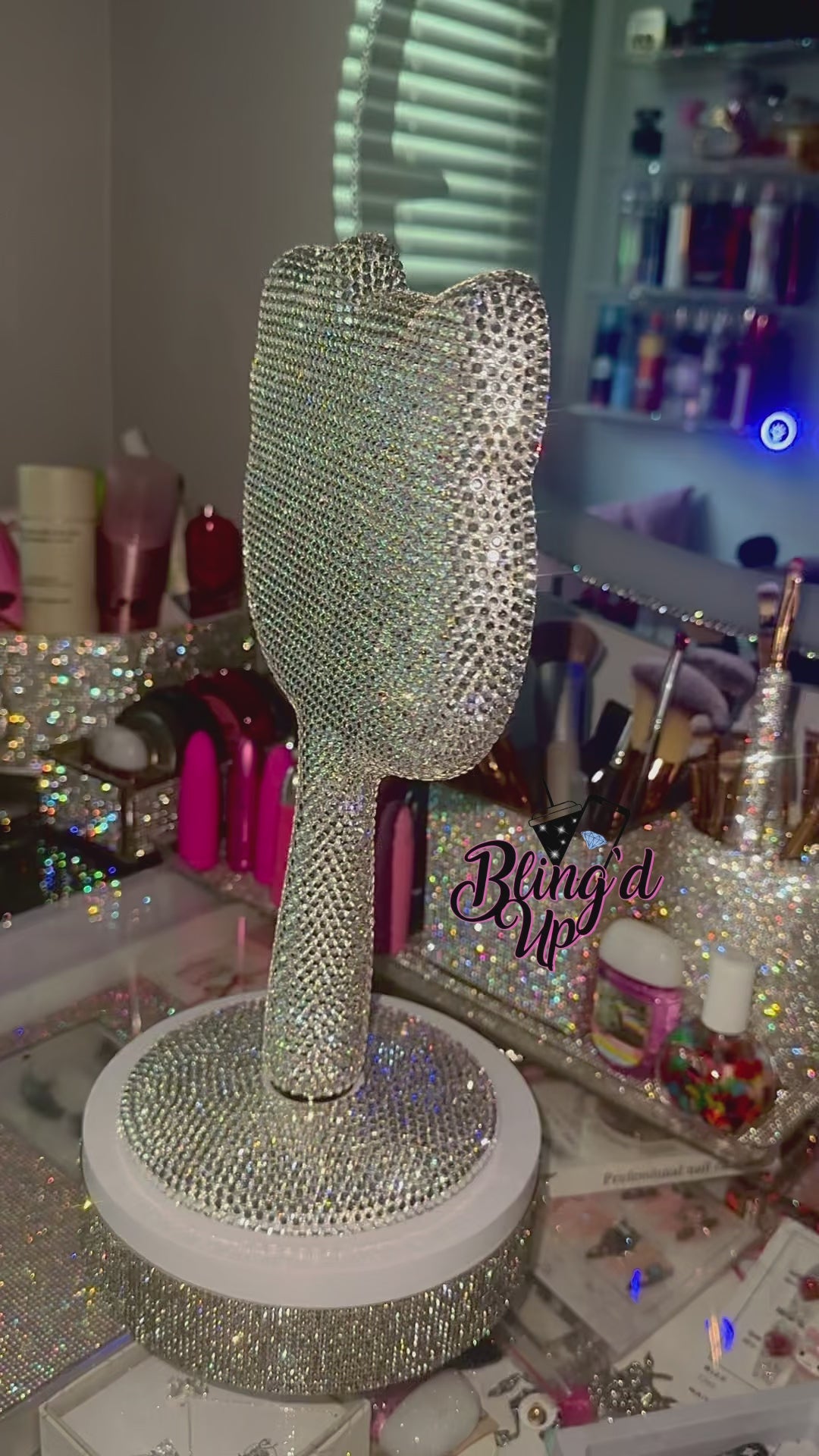 Crystal Hello Kitty LED Vanity Mirror