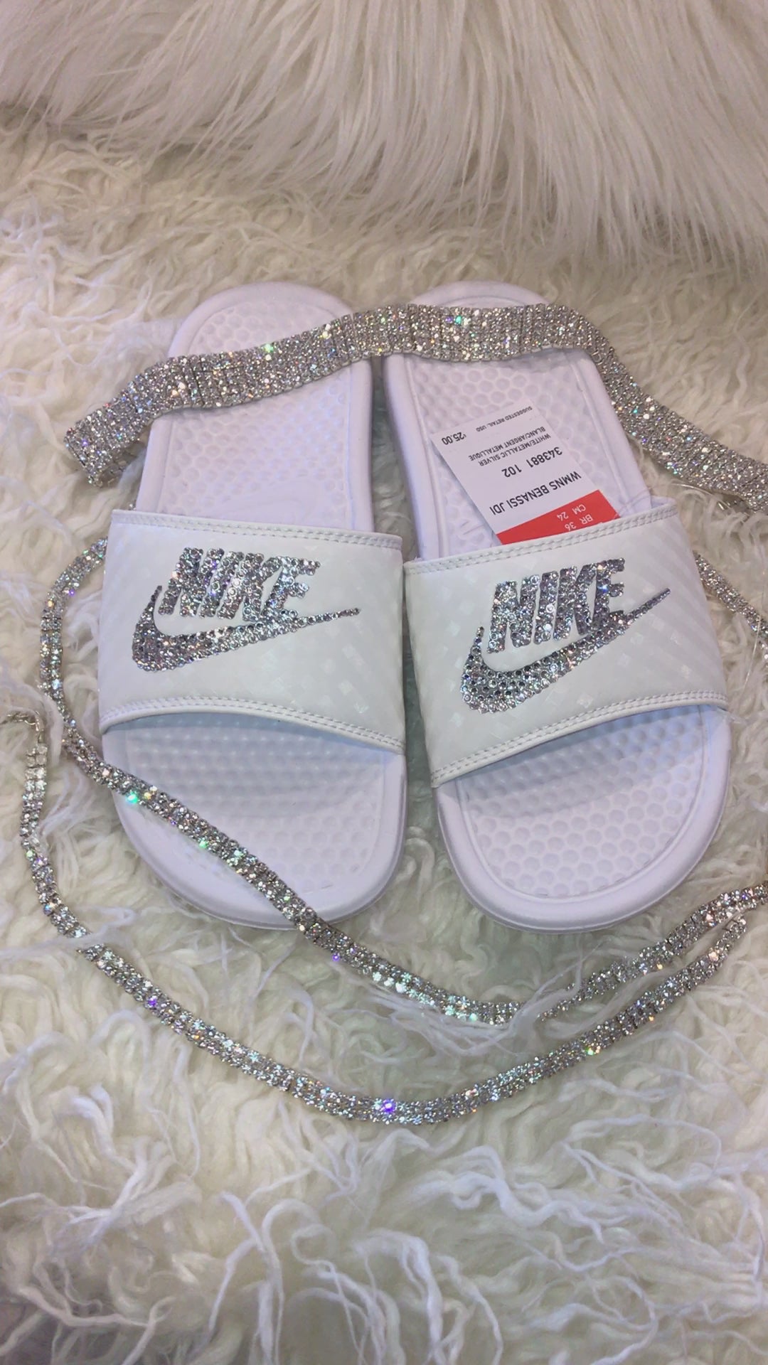 Bling Sparkle Rhinestone Slides Sandals