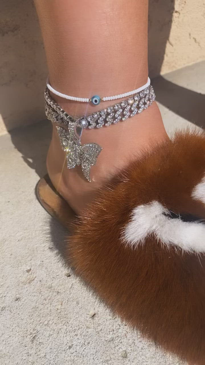Butterfly Charm Anklet