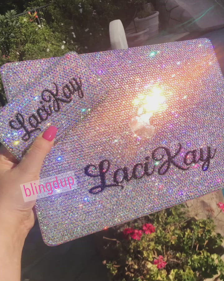 Crystal Laptop Cover with Name