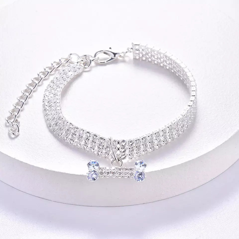Bling Bone Pet Collar