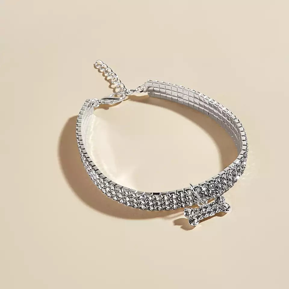 Bling Bone Pet Collar