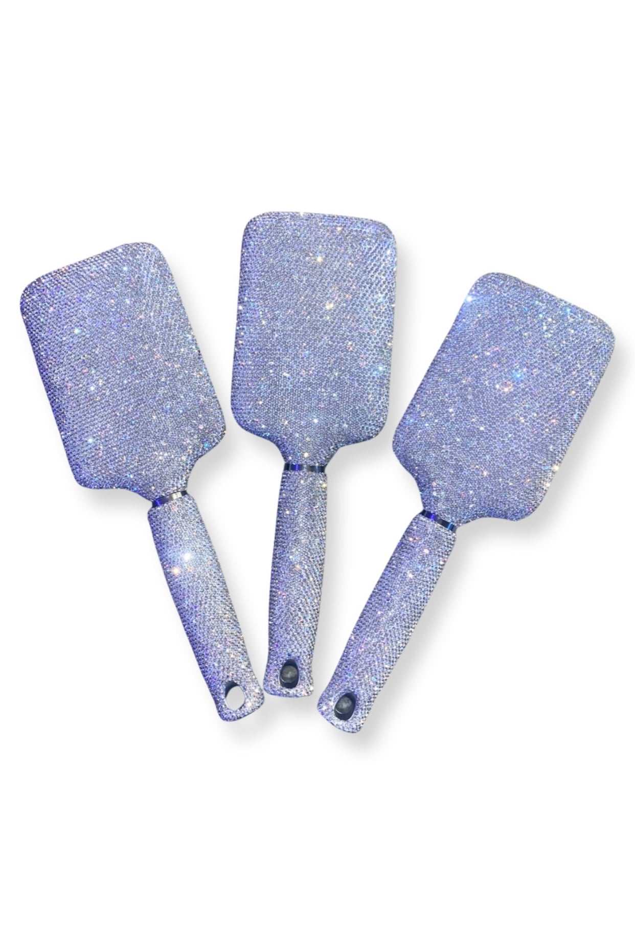 NEW Rhinestone Hair Brush Sparkling Bling Swarovski Crystal FREE +Gift! Amazon.com : Fashion Pink Crystal Paddle Brush,Exclusive  main image 2